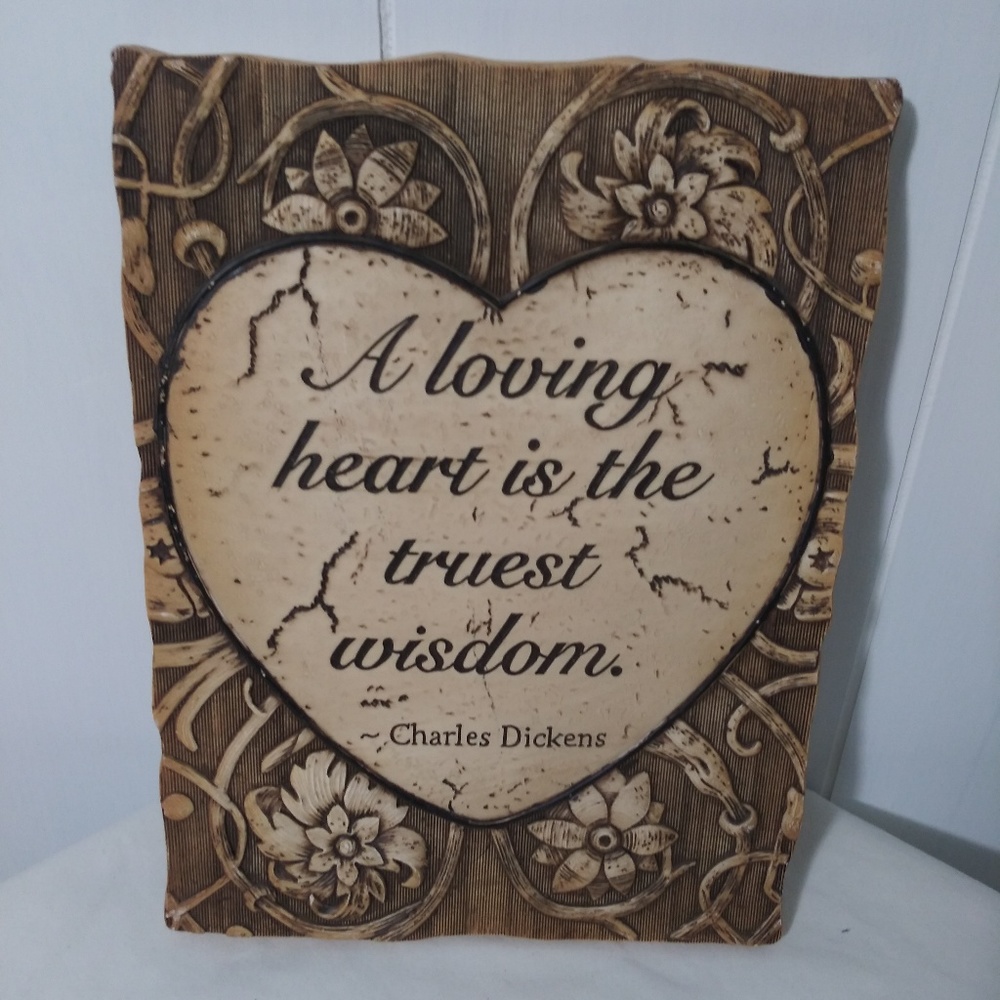 Charles Dickens Art Wall Plaque
